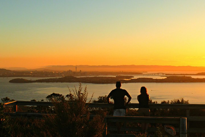 Sunset Rangitoto island